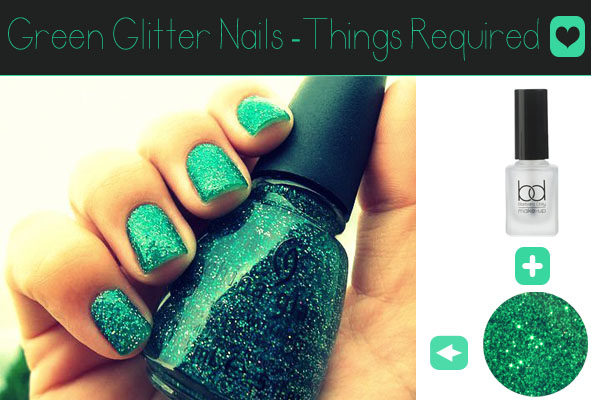 Make your own solid glitter nail paint!