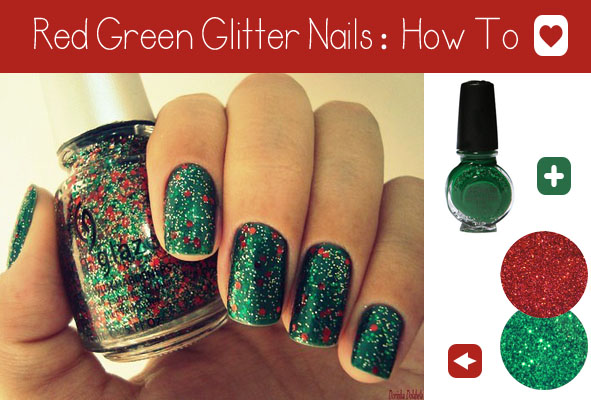 How to get gorgeous glitter nails at home!